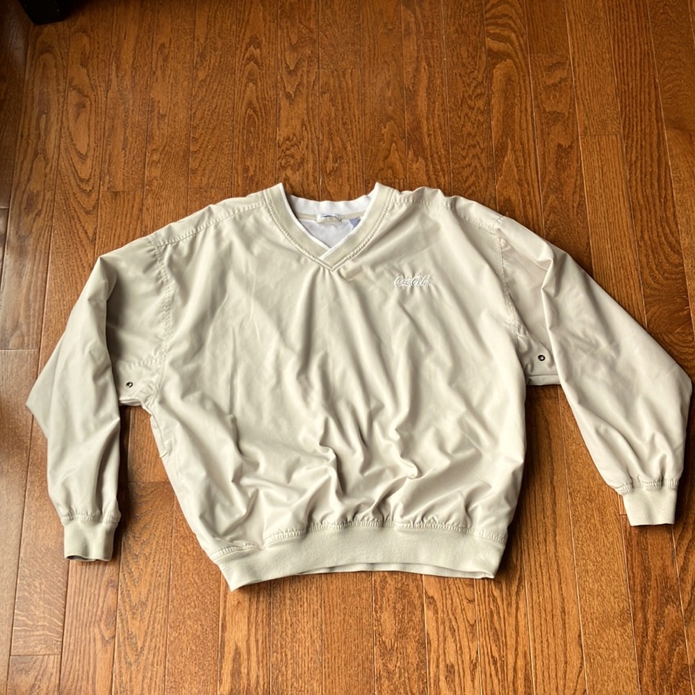 Coca Cola golf pullover large
